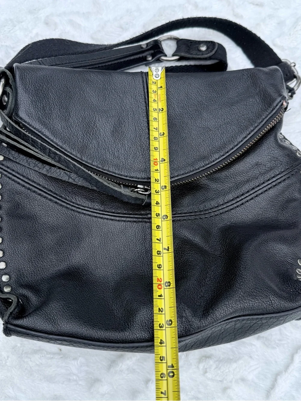 The SAK Black Leather Studded Crossbody Bag - Women